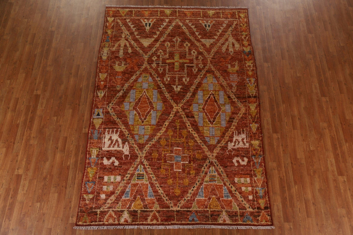 Tribal Moroccan Oriental Area Rug 7x10