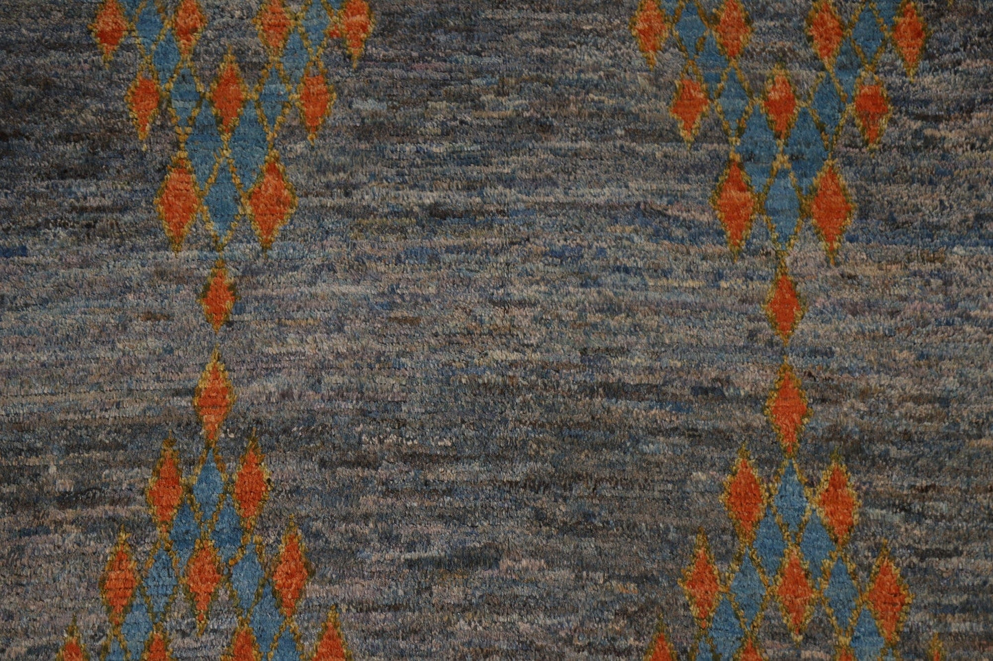 Blue/ Gray Moroccan Oriental Area Rug 5x8