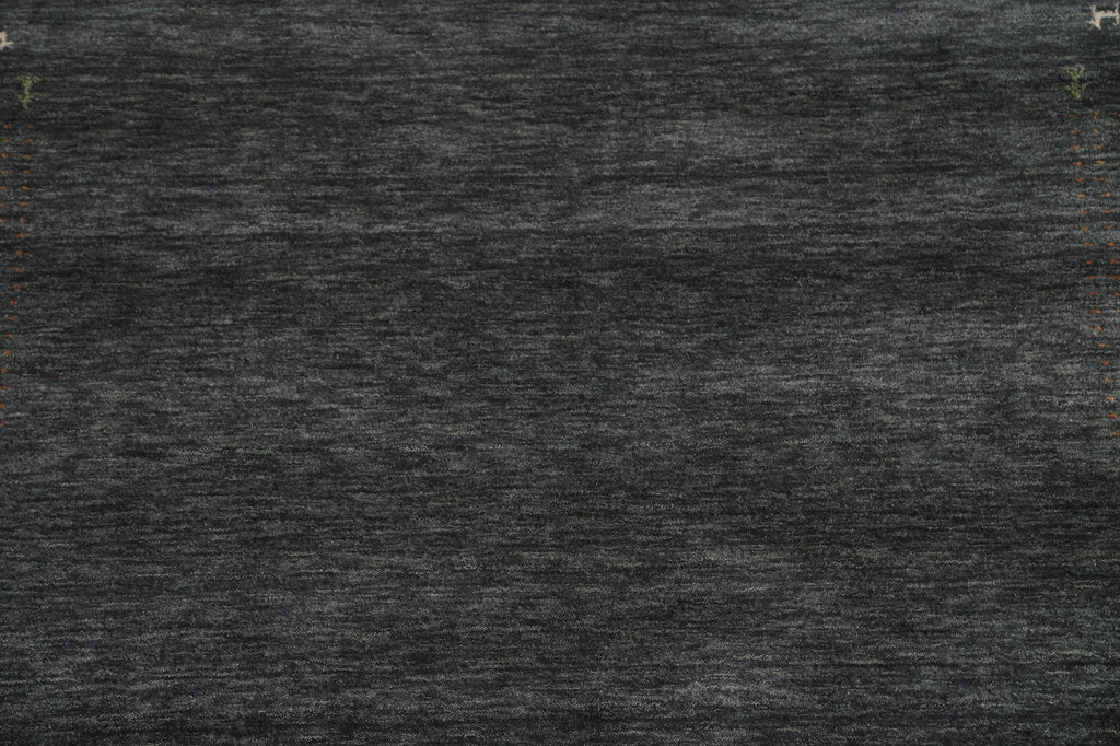 Charcoal Wool Gabbeh Oriental Area Rug 7x10