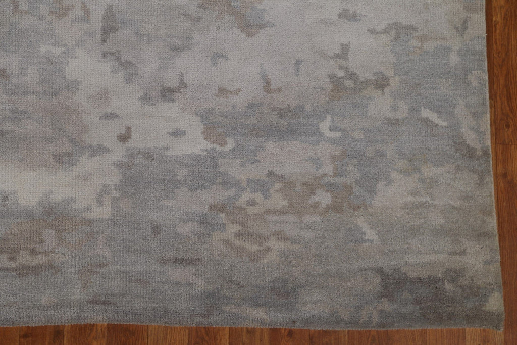 Gray Modern Abstract Area Rug 9x11