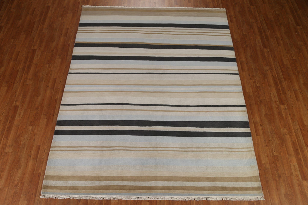 Striped Gabbeh Contemporary Area Rug 8x10