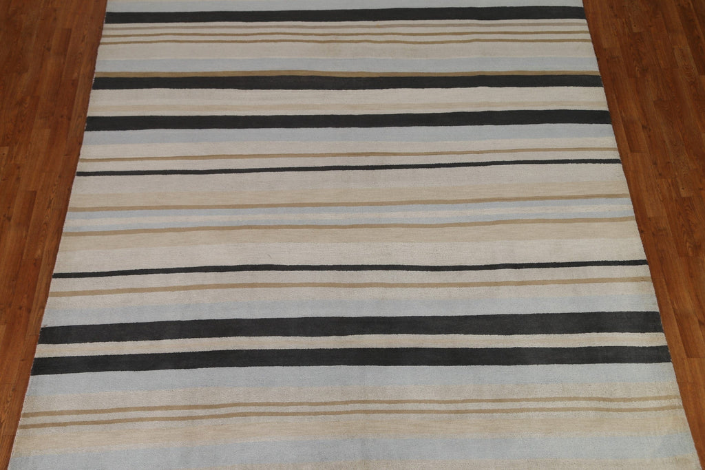 Striped Gabbeh Contemporary Area Rug 8x10