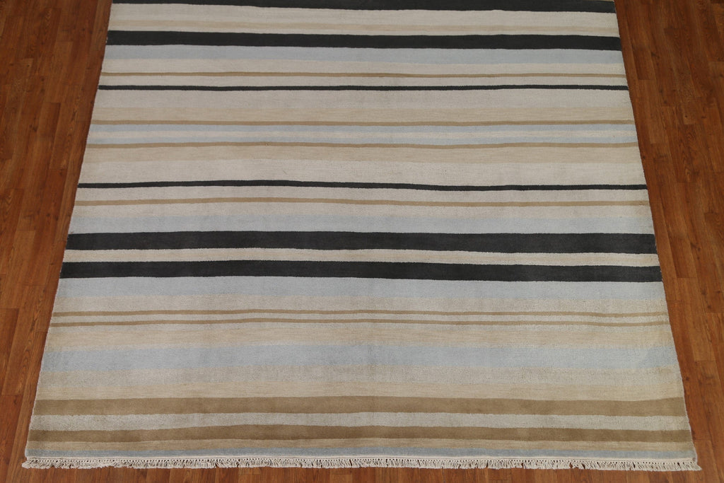 Striped Gabbeh Contemporary Area Rug 8x10