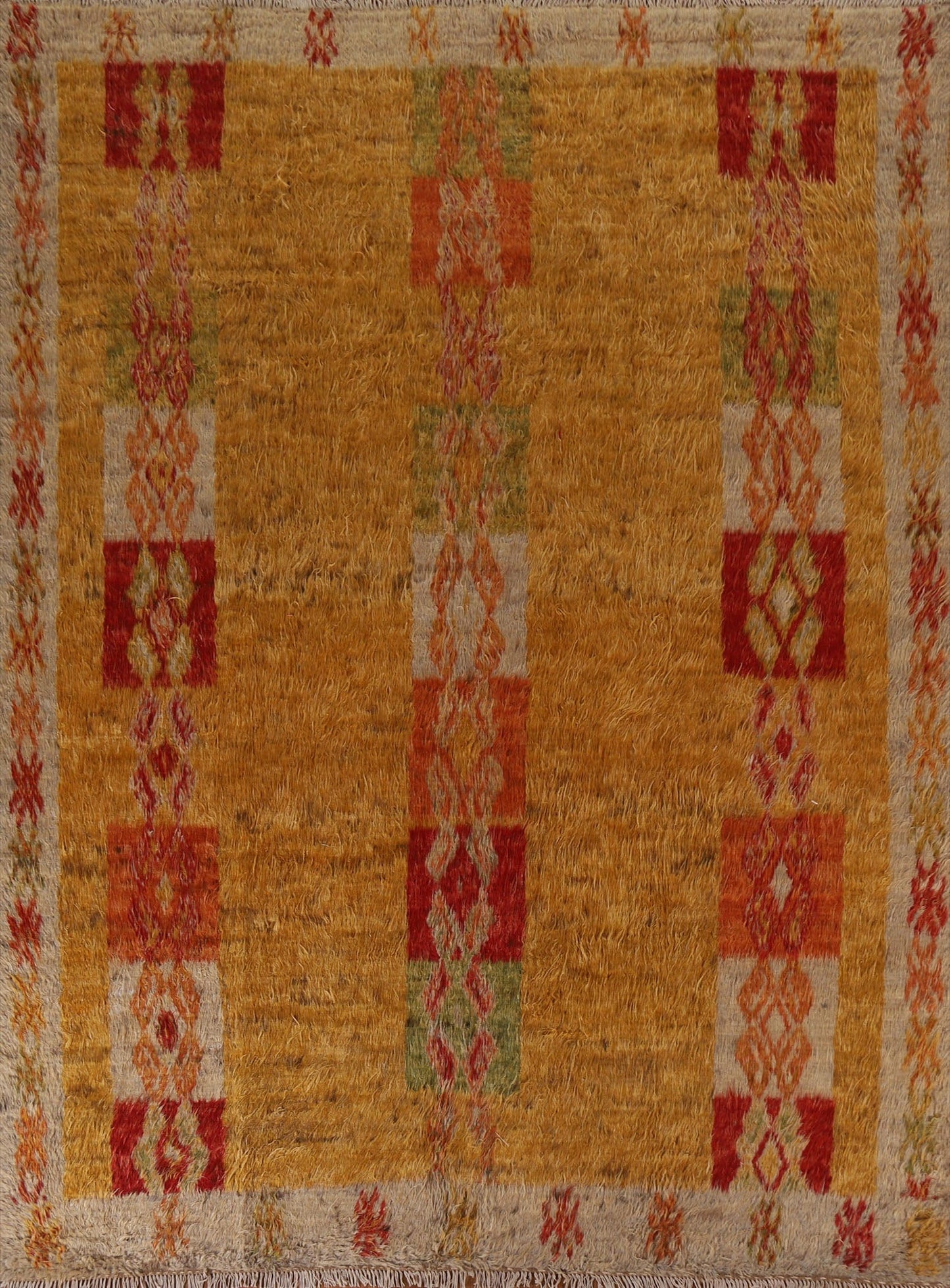 Tribal Wool Moroccan Berber Area Rug 8x10