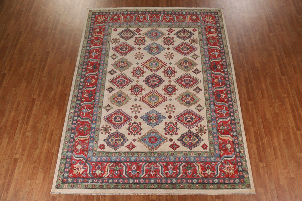 Geometric Kazak Oriental Area Rug 9x12