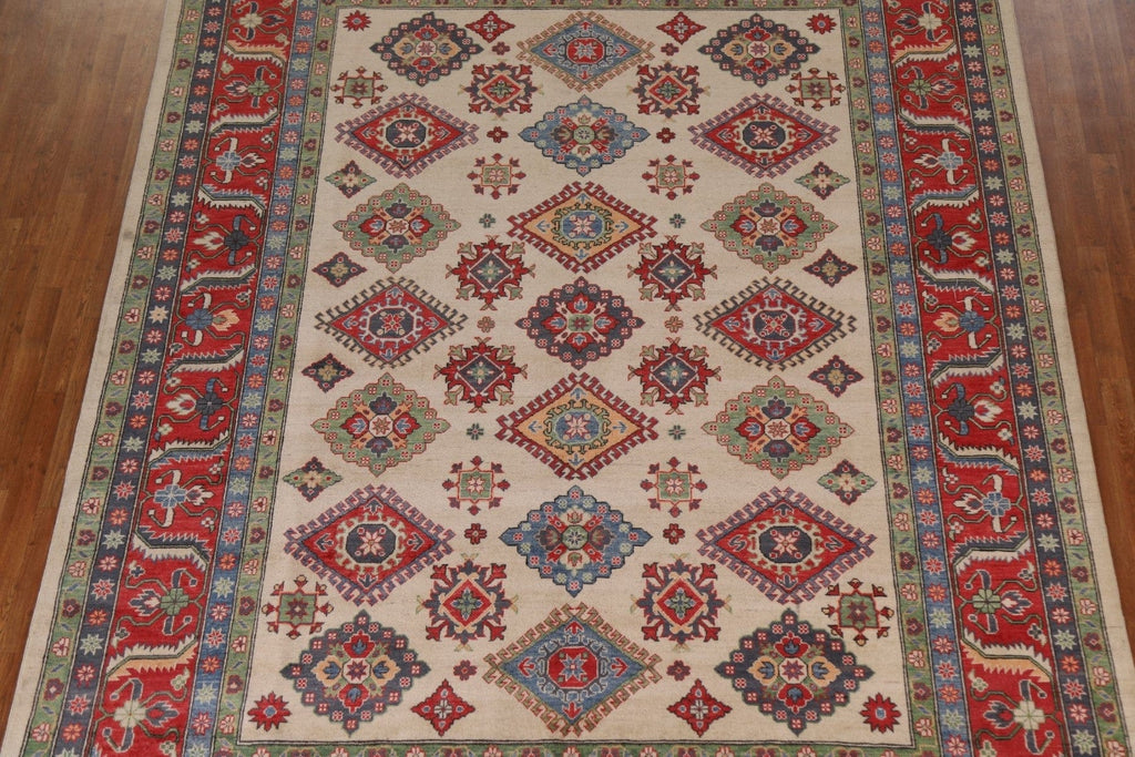 Geometric Kazak Oriental Area Rug 9x12