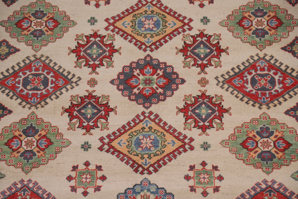 Geometric Kazak Oriental Area Rug 9x12