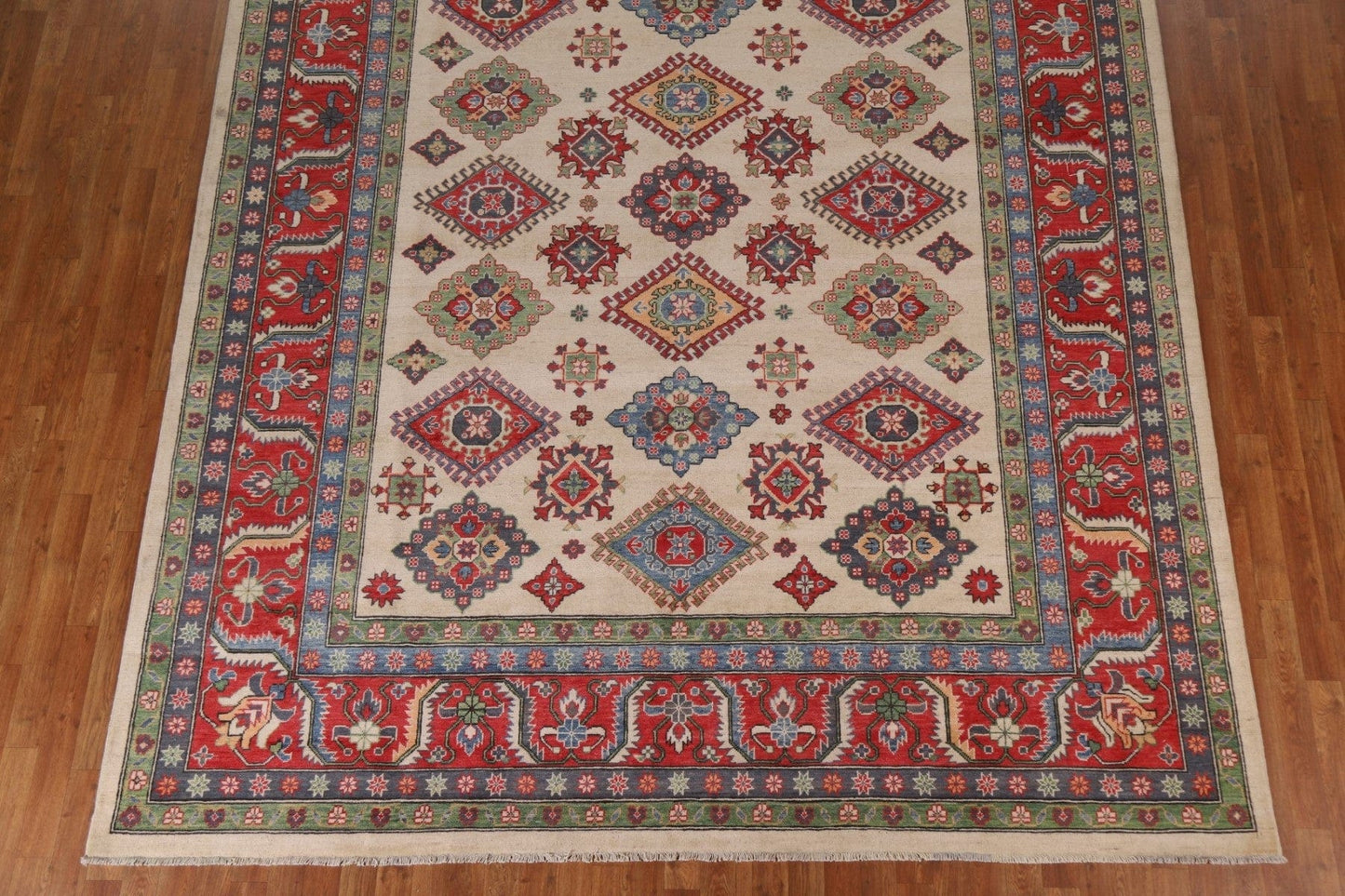 Geometric Kazak Oriental Area Rug 9x12