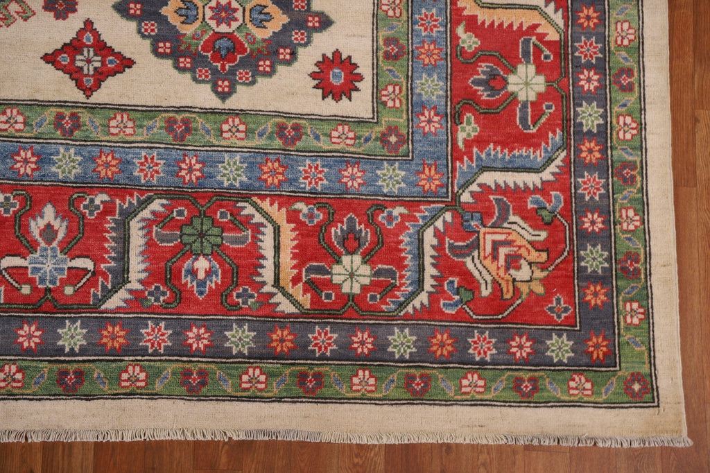 Geometric Kazak Oriental Area Rug 9x12