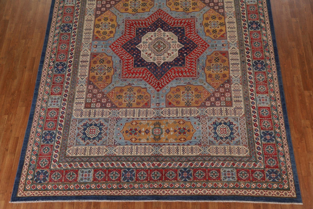 Light Blue Kazak Oriental Area Rug 9x12