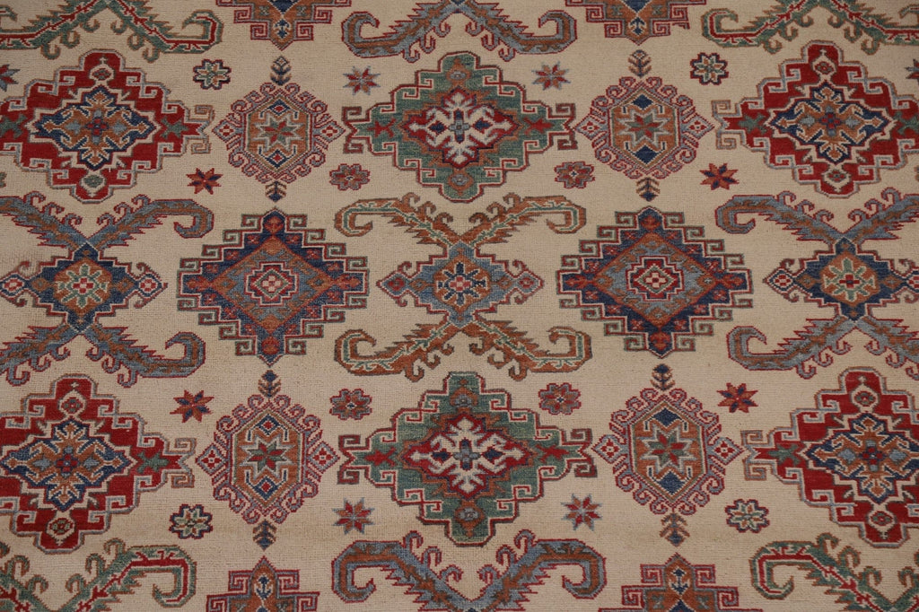 Ivory Kazak Geometric Area Rug 9x12