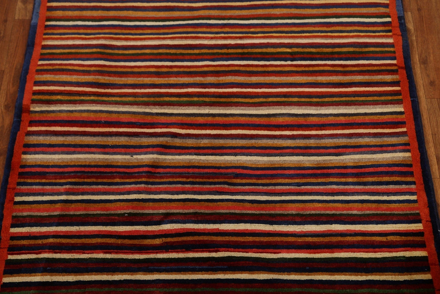 Striped Gabbeh Oriental Area Rug 3x4