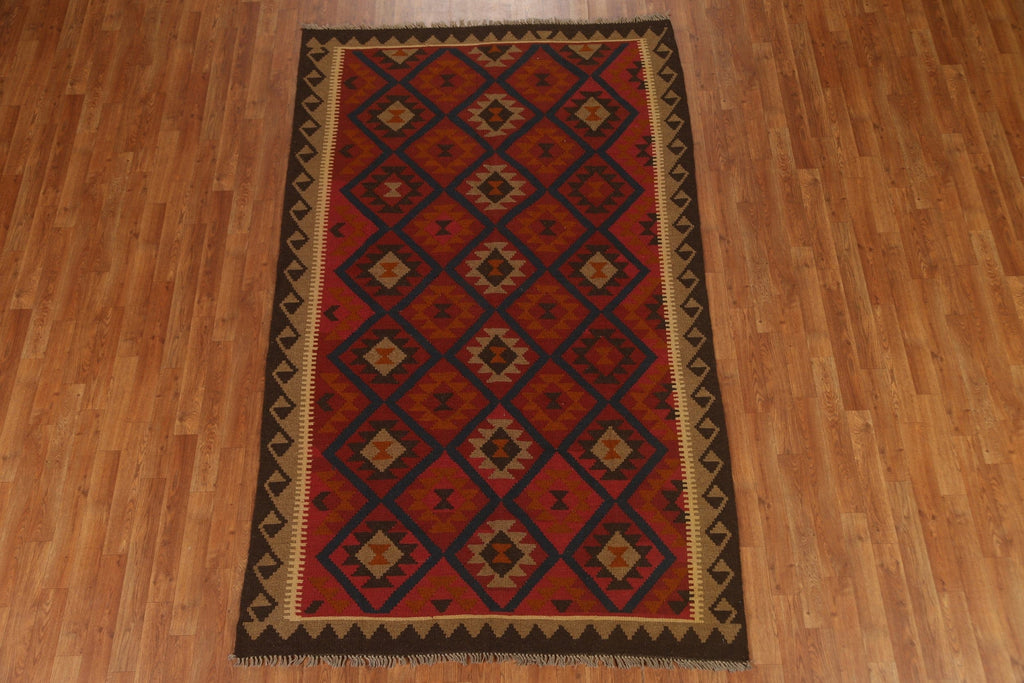 Tribal Wool Kilim Oriental Area Rug 5x8