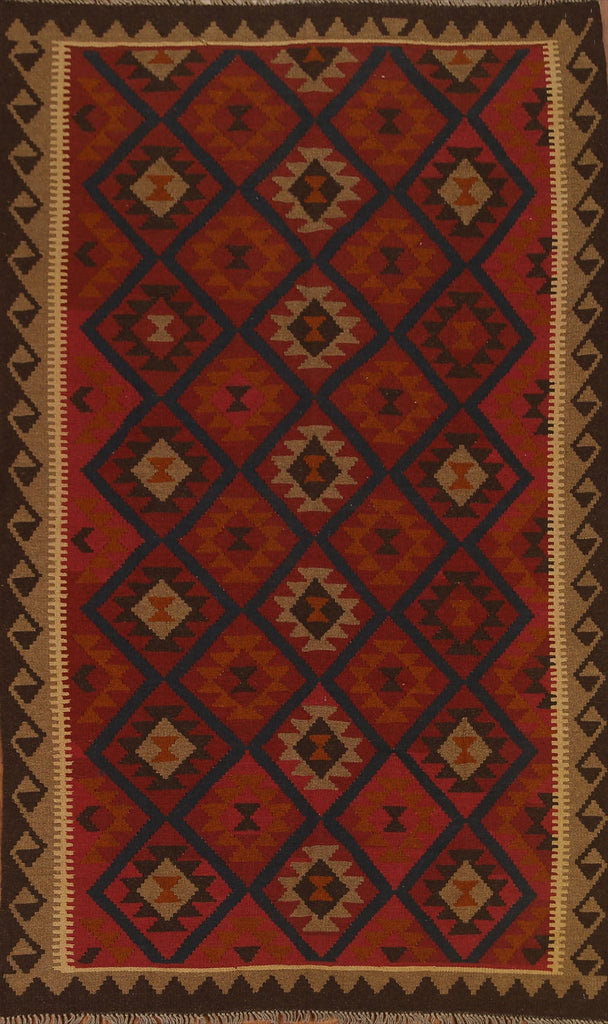 Tribal Wool Kilim Oriental Area Rug 5x8