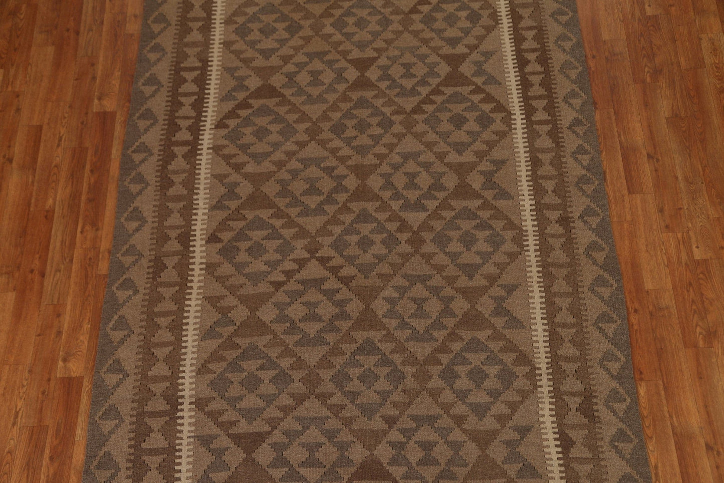 Geometric Kilim Hand Woven Area Rug 5x8