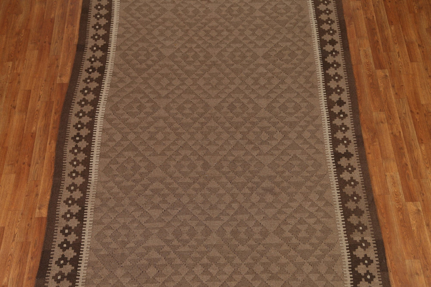 Geometric Kilim Hand Woven Area Rug 7x10