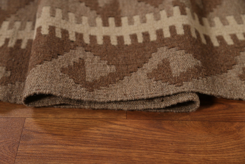 Brown Tribal Kilim Oriental Area Rug 6x10