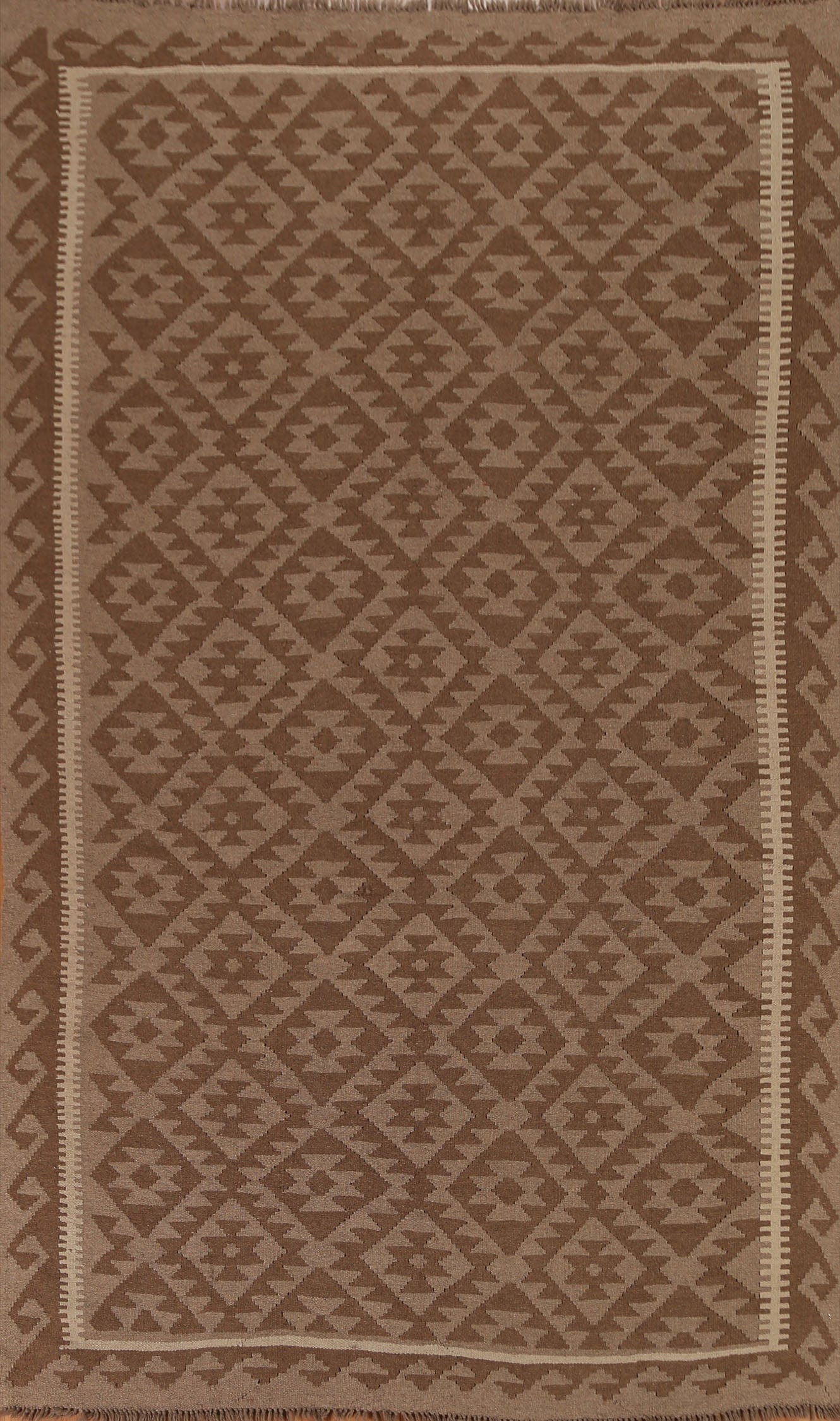 Brown Tribal Kilim Oriental Area Rug 6x10