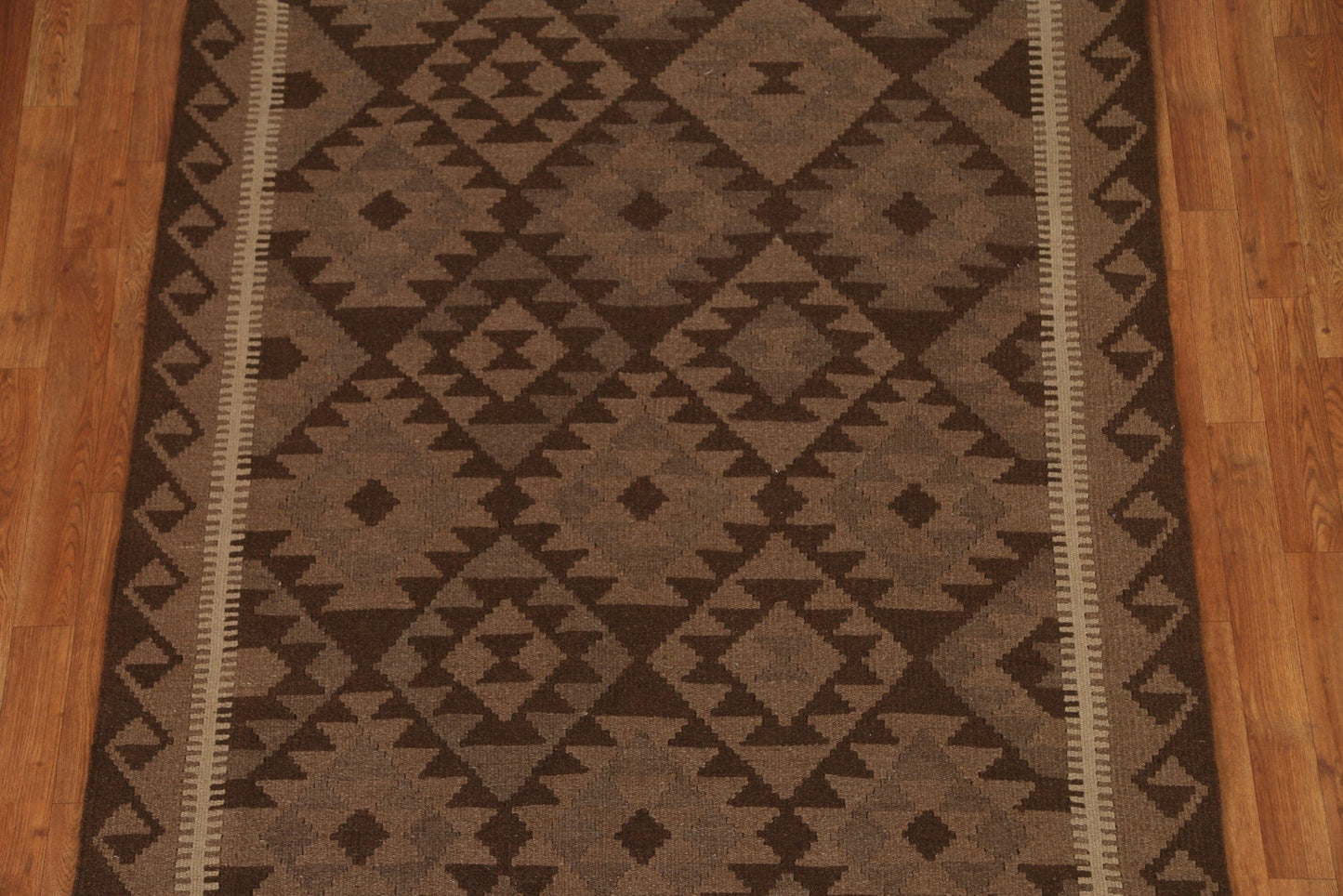 Geometric Kilim Hand Woven Area Rug 5x7