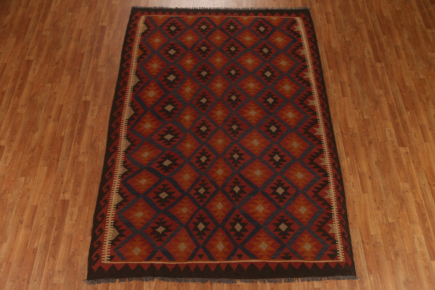 Tribal Kilim Geometric Area Rug 7x10