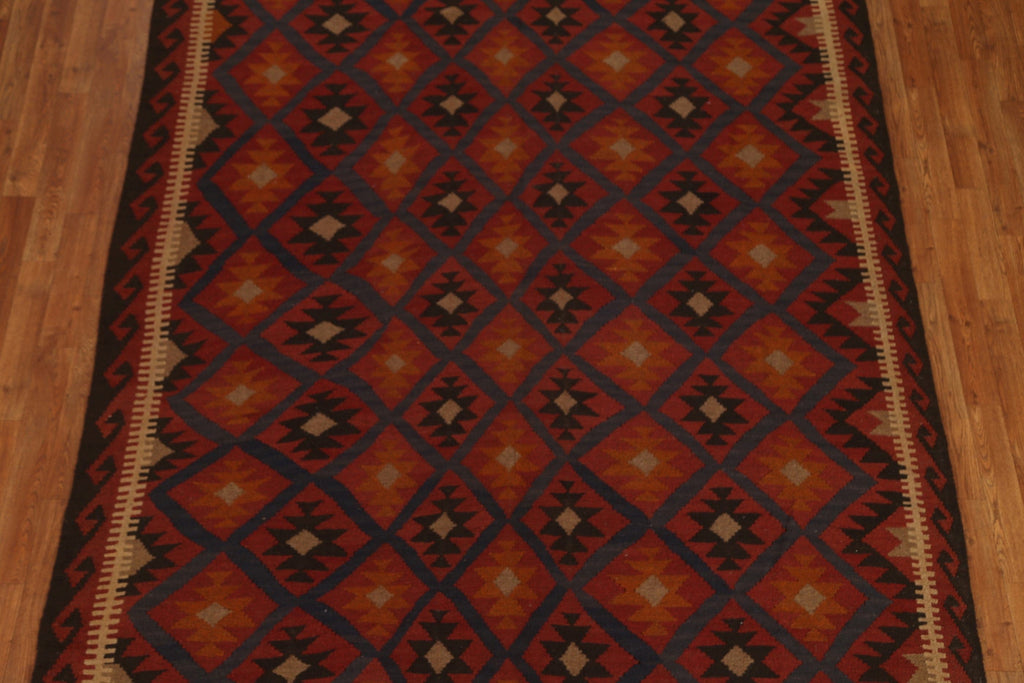 Tribal Kilim Geometric Area Rug 7x10