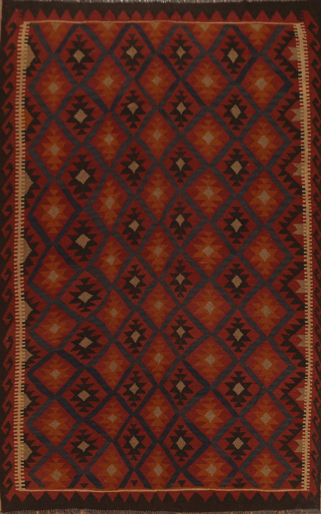 Tribal Kilim Geometric Area Rug 7x10