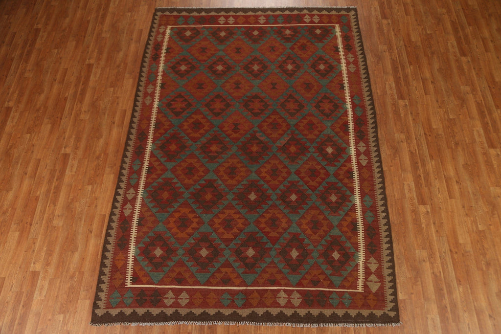 Tribal Wool Kilim Oriental Area Rug 7x10