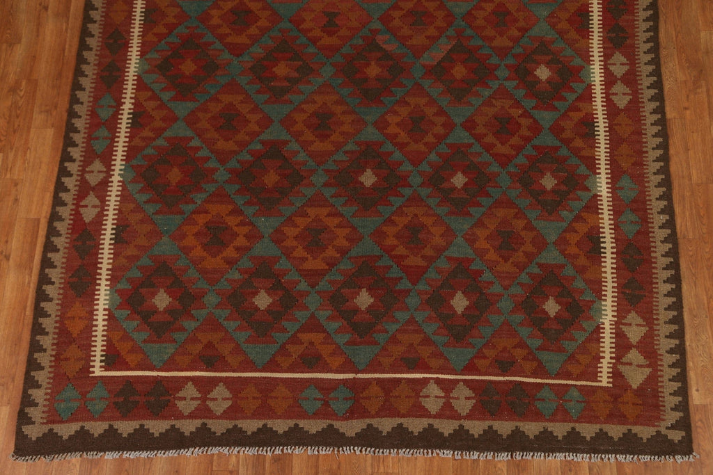 Tribal Wool Kilim Oriental Area Rug 7x10