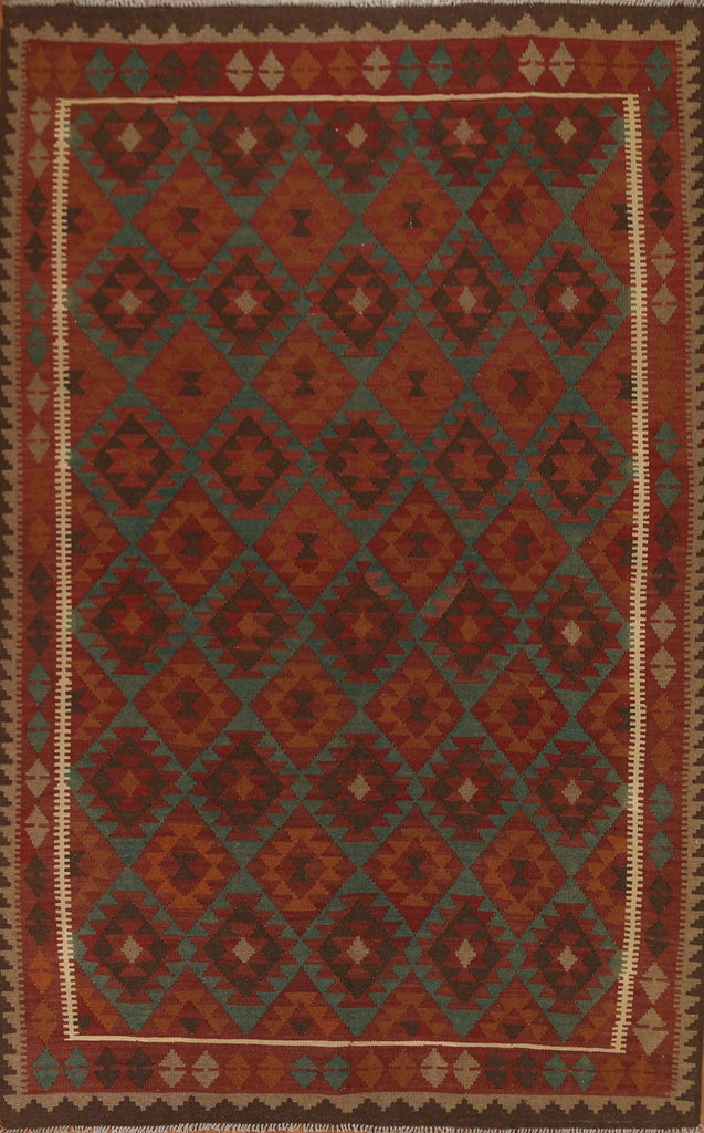 Tribal Wool Kilim Oriental Area Rug 7x10