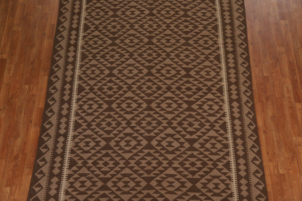 Geometric Kilim Hand Woven  Area Rug 7x10