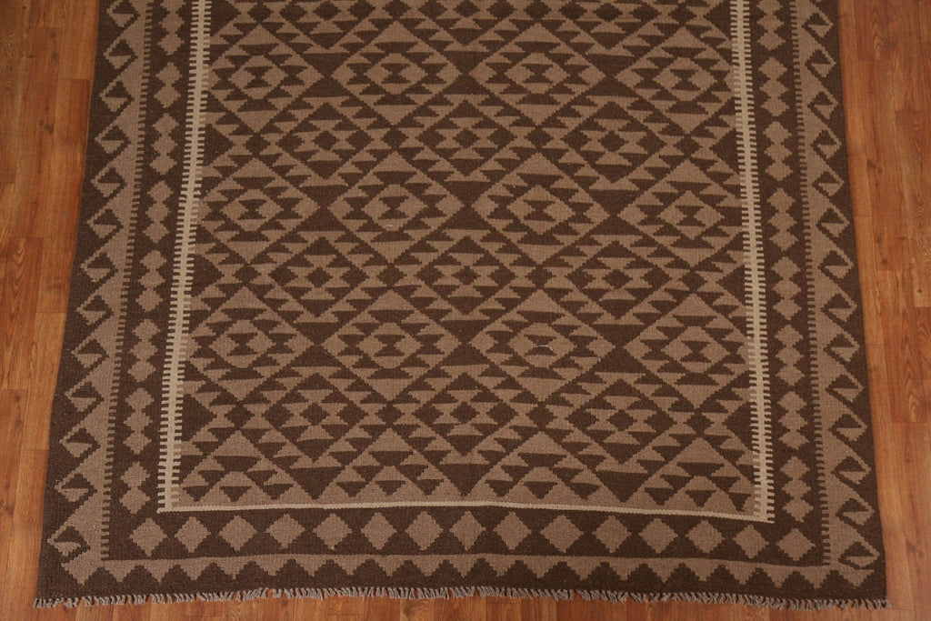 Geometric Kilim Hand Woven  Area Rug 7x10