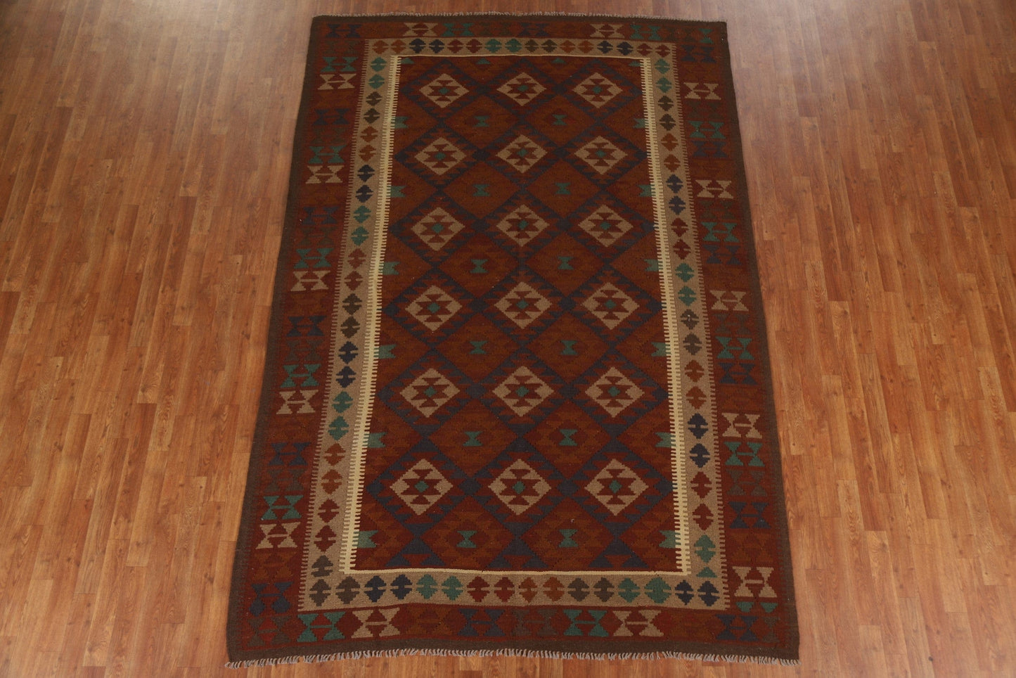 Geometric Kilim Oriental Area Rug 7x10