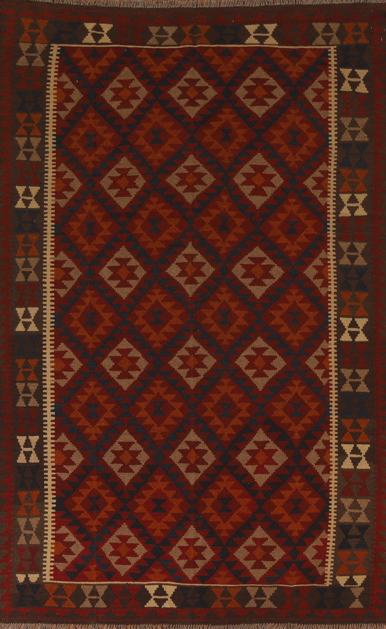 Geometric Kilim Oriental Area Rug 7x10