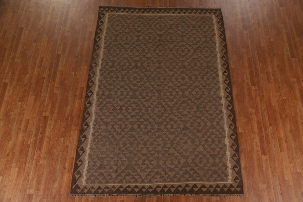 Tribal Wool Kilim Oriental Area Rug 7x10