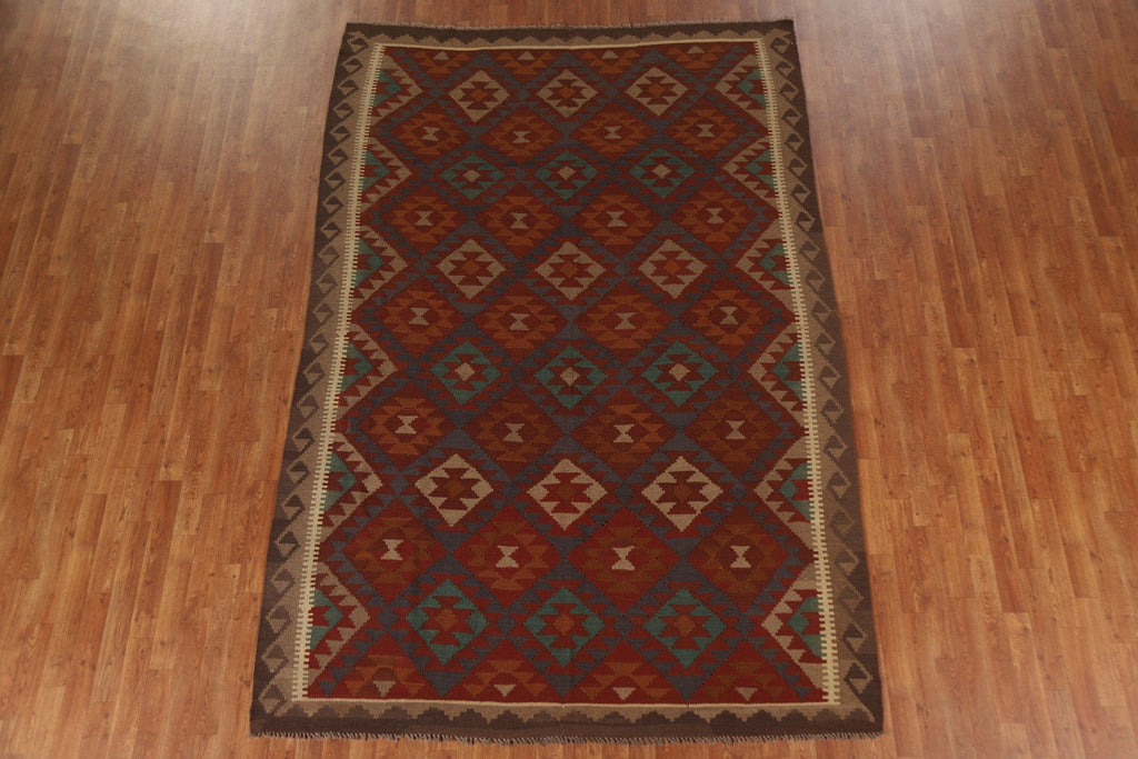 Geometric Kilim Oriental Area Rug 7x10