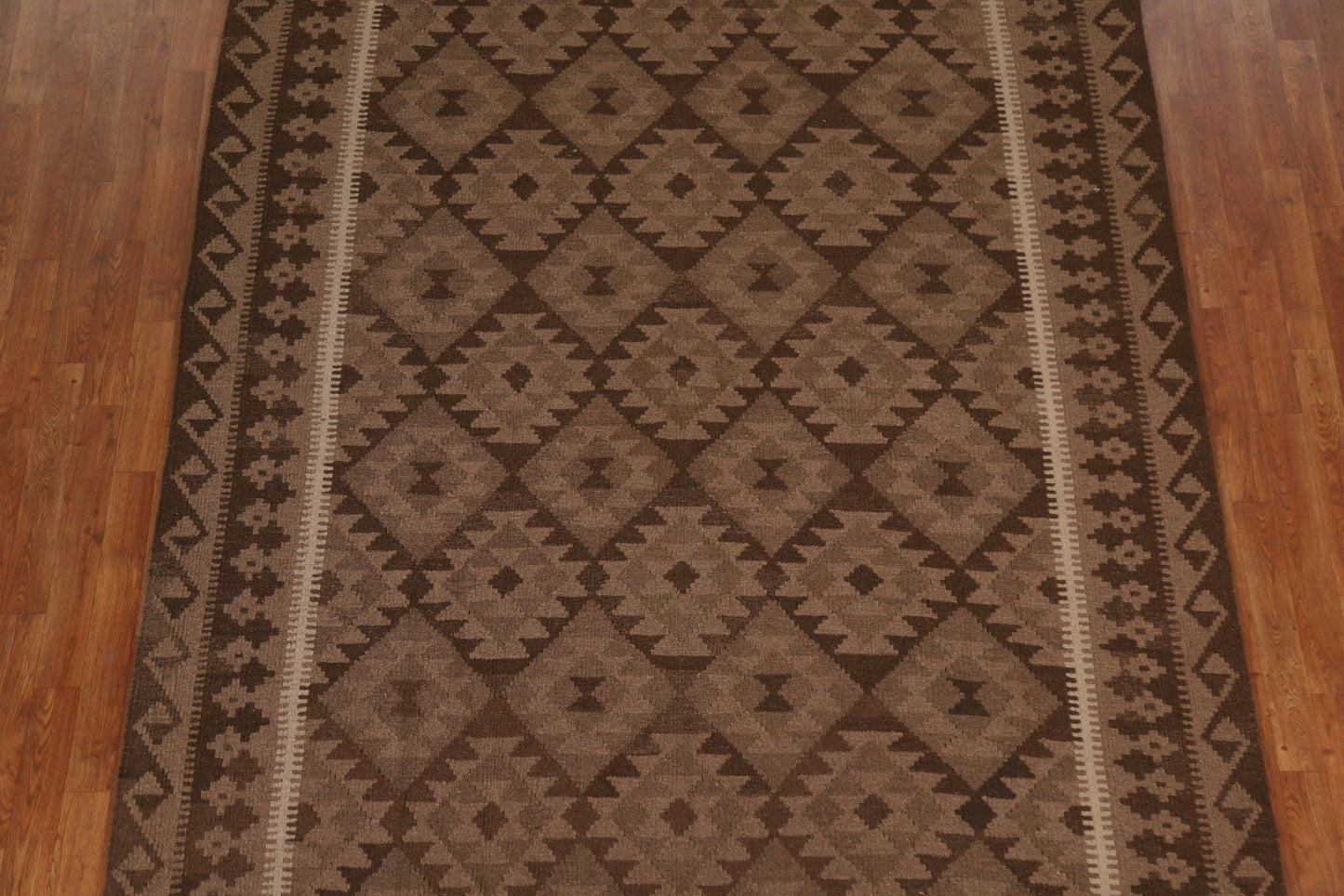 Brown Kilim Oriental Area Rug 7x10