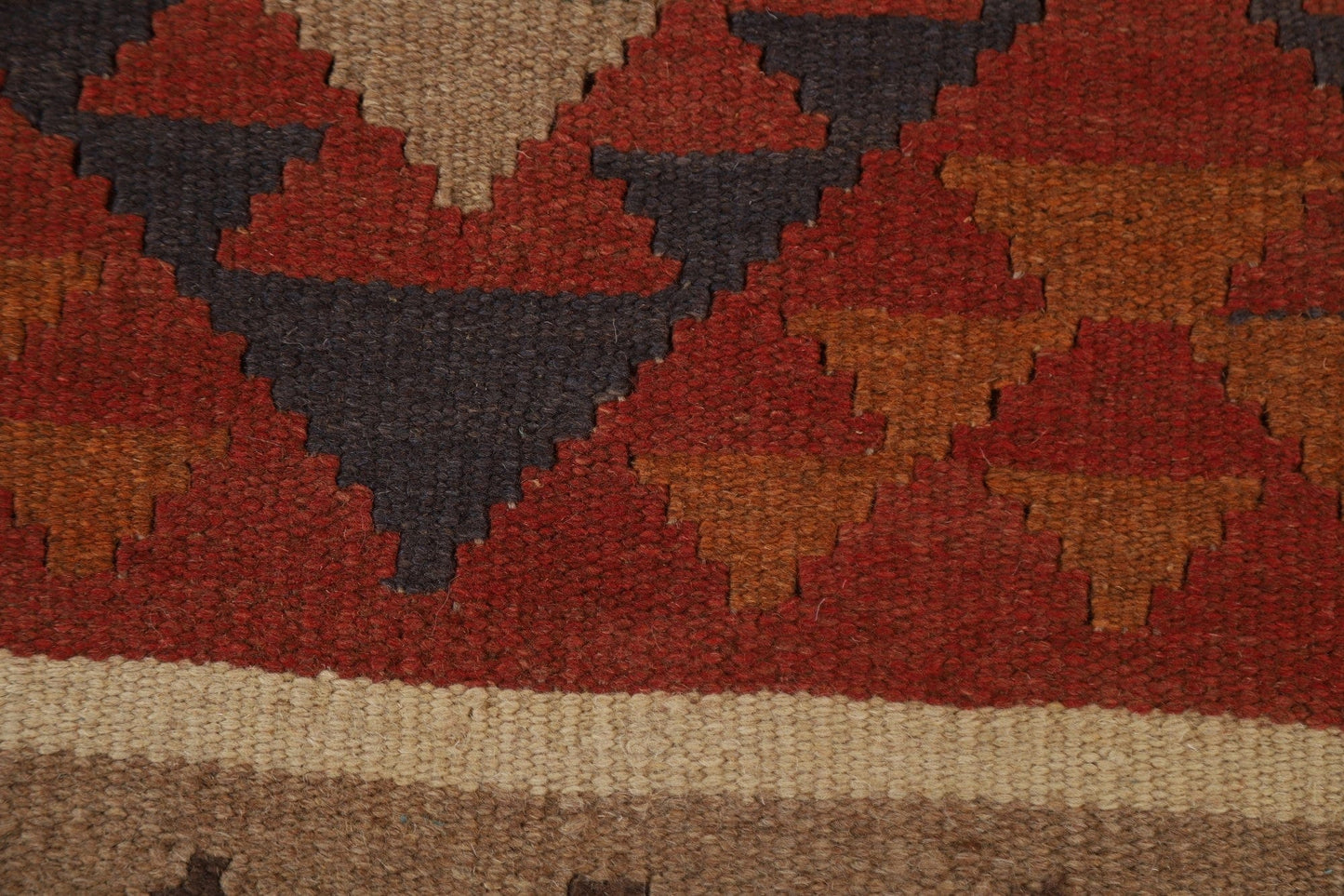 Tribal Kilim Wool Area Rug 5x8