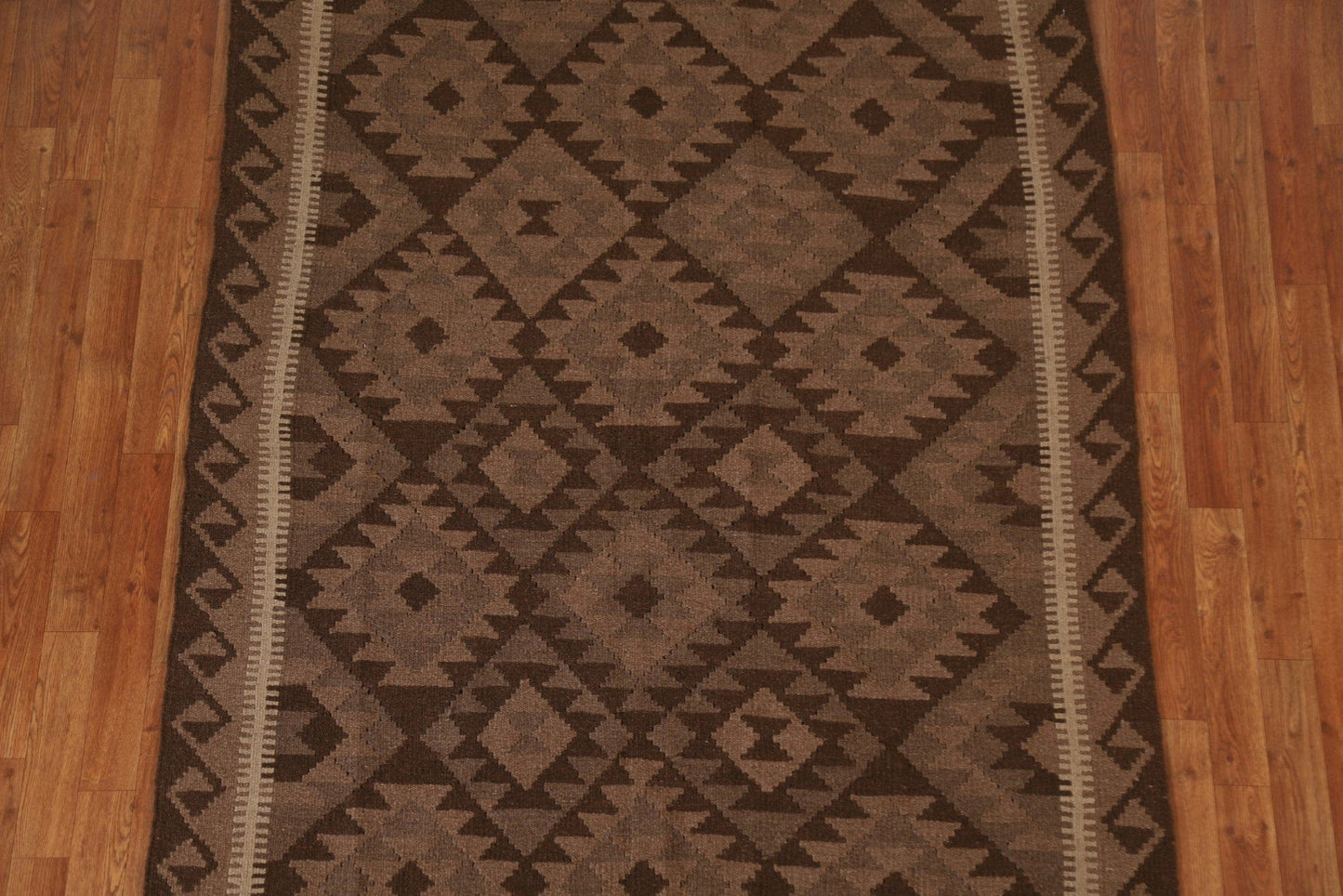 Geometric Kilim Hand Woven Area Rug 5x7