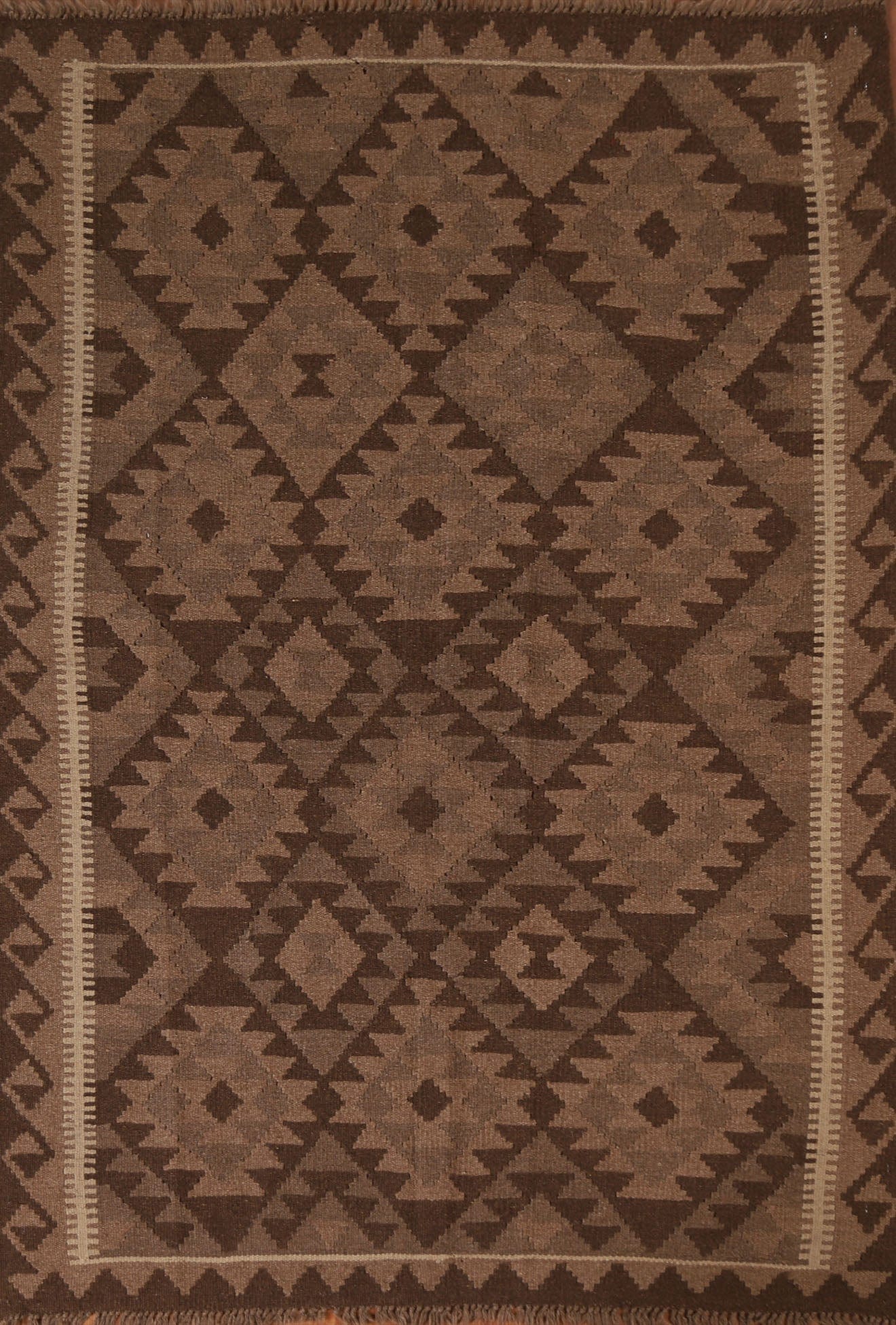 Geometric Kilim Hand Woven Area Rug 5x7