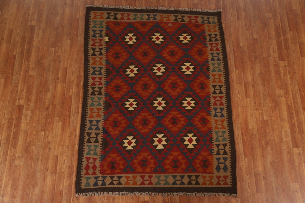 Geometric Kilim Oriental Area Rug 5x7