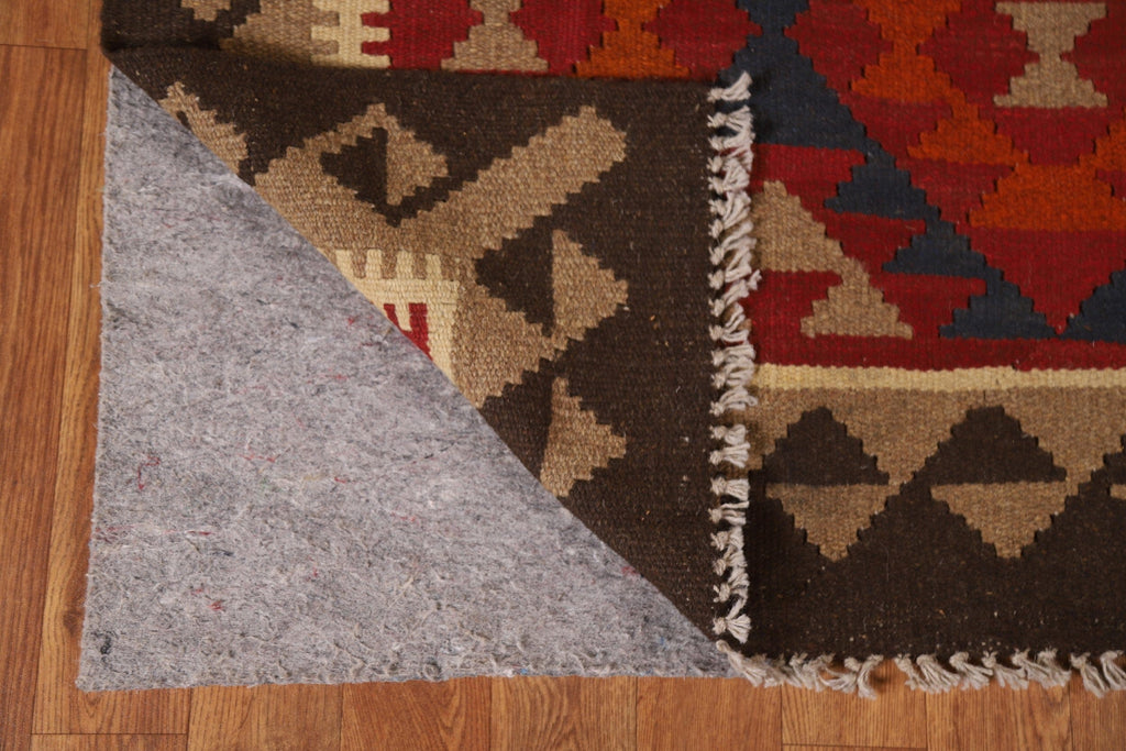 Geometric Kilim Wool Area Rug 5x6