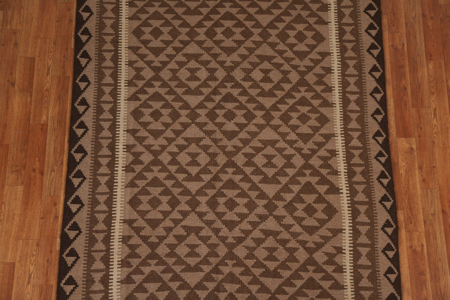 Geometric Kilim Hand Woven Area Rug 5x7