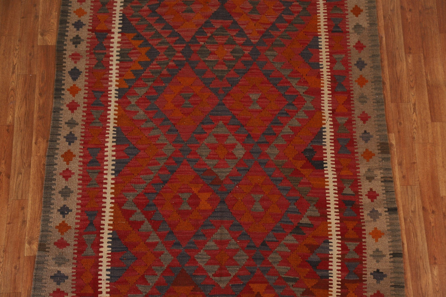 Geometric Kilim Oriental Area Rug 5x7