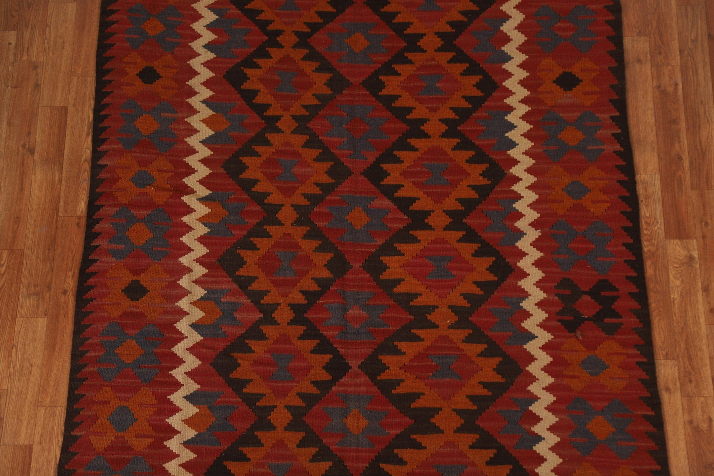 Wool Kilim Hand Woven Area Rug 5x7