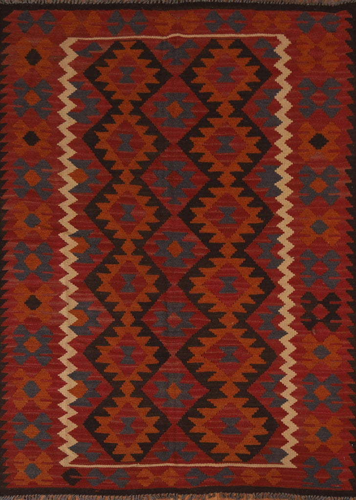 Wool Kilim Hand Woven Area Rug 5x7