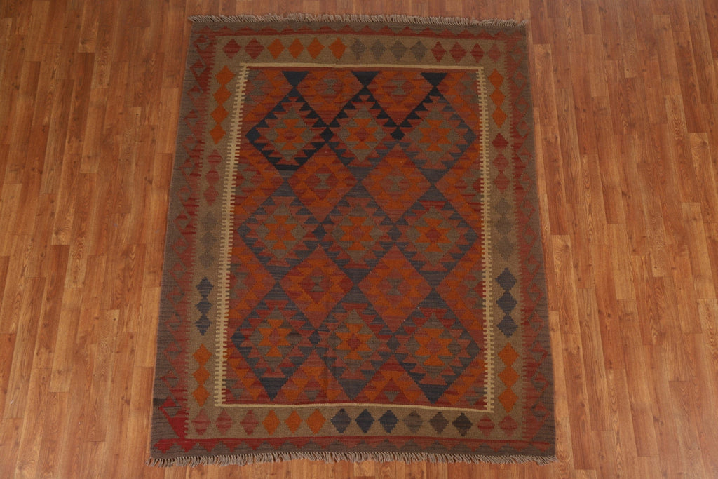 Geometric Kilim Oriental Area Rug 5x7