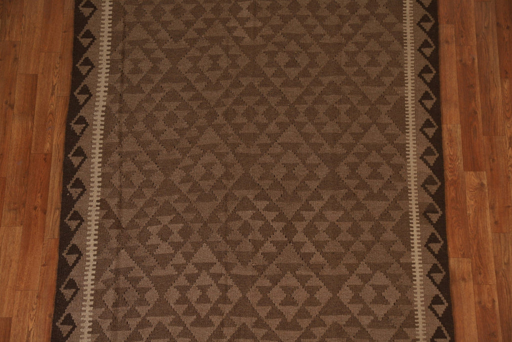 Geometric Kilim Hand Woven Area Rug 5x7