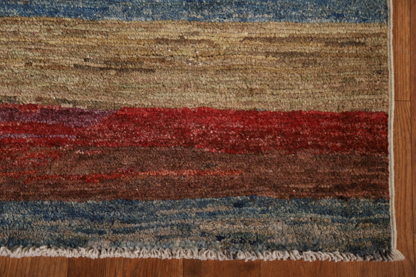 Striped Wool Gabbeh Modern Area Rug 3x5