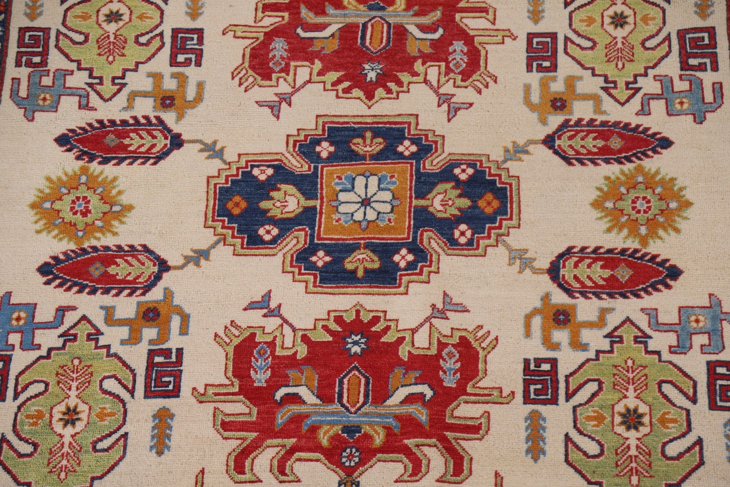 Geometric Kazak Oriental Area Rug 8x10