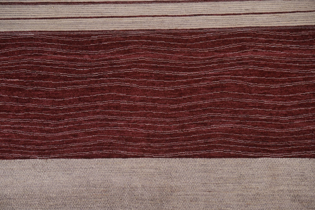 Striped Gabbeh Kashkoli Oriental Area Rug 6x9